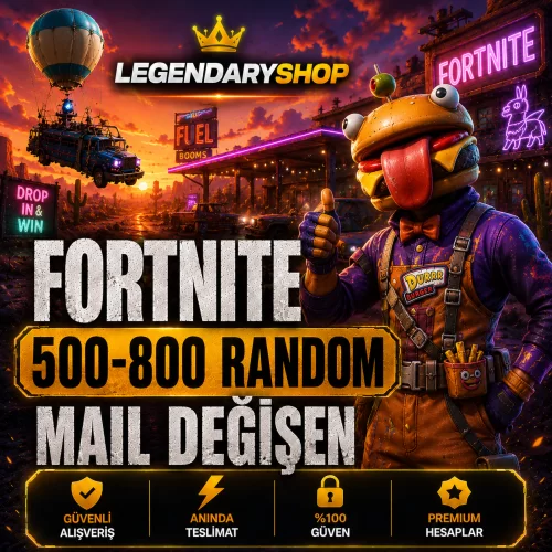  ⭐ 500-850 SKİN FORTNİTE MAİL DEĞİŞEN HESAP⭐